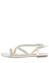 Trixie Crystal Sandals, Silver (SILVER), large
