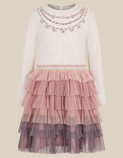 Gemstone Necklace Disco Dress, Pink (PINK), large