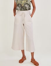 Pull On Trousers in Linen Blend, Natural (STONE), large