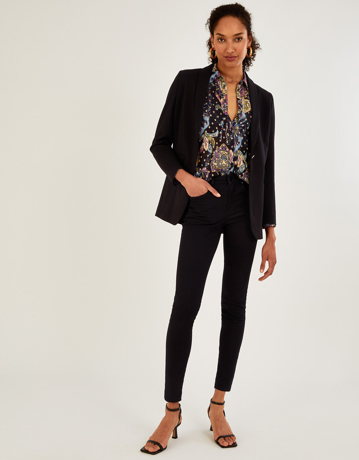 Becca Ponte Blazer with LENZING ECOVERO Black Women s Jackets