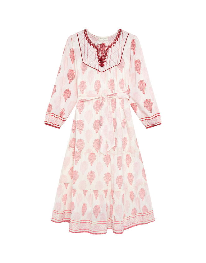 Maison Hotel Layla Print Midi Dress, Pink (PINK), large