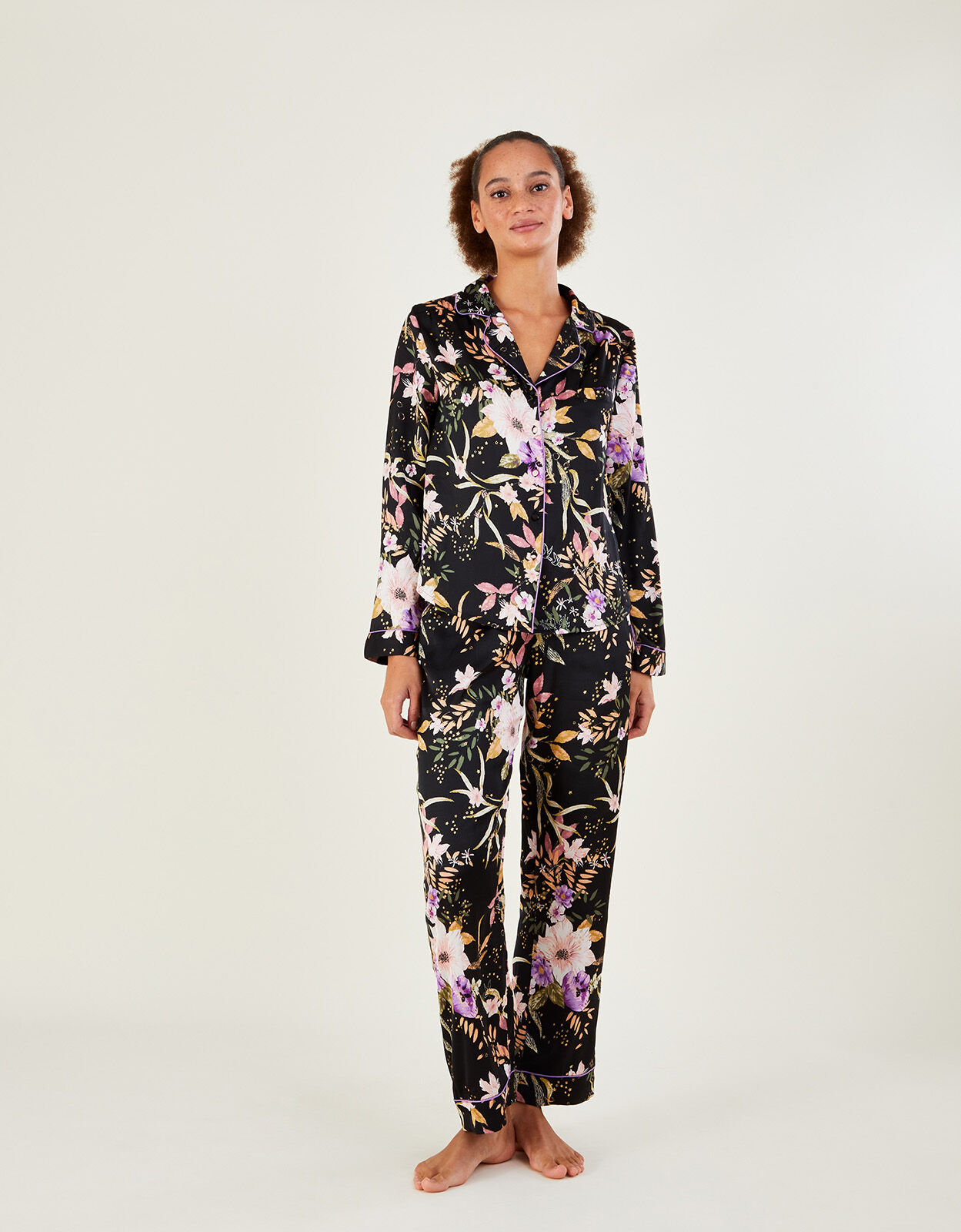 Black floral pyjamas 2025