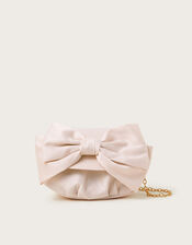 Sara Satin Bow Bag, , large