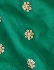 Embroidered Scarf, Green (GREEN), large