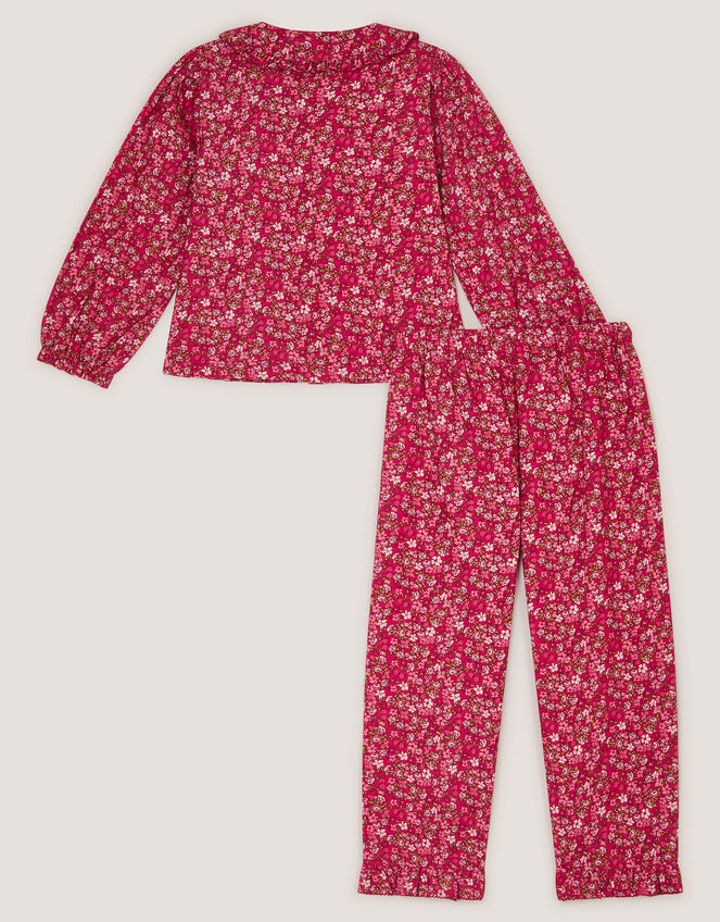 Floral Print Long Pyjama Set , Pink (PINK), large