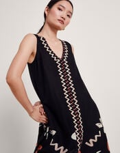 Carlotta Midi Dress, Black (BLACK), large