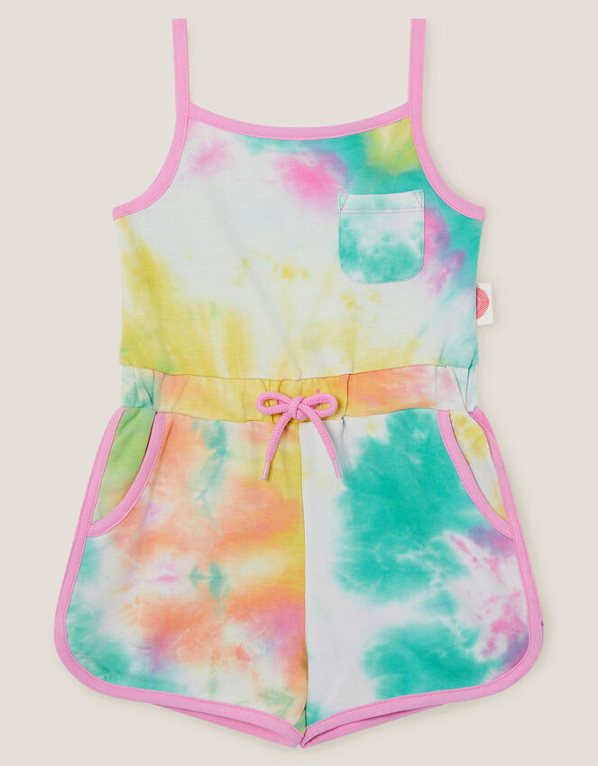 Tie-Dye Strappy Romper, Multi (MULTI), large