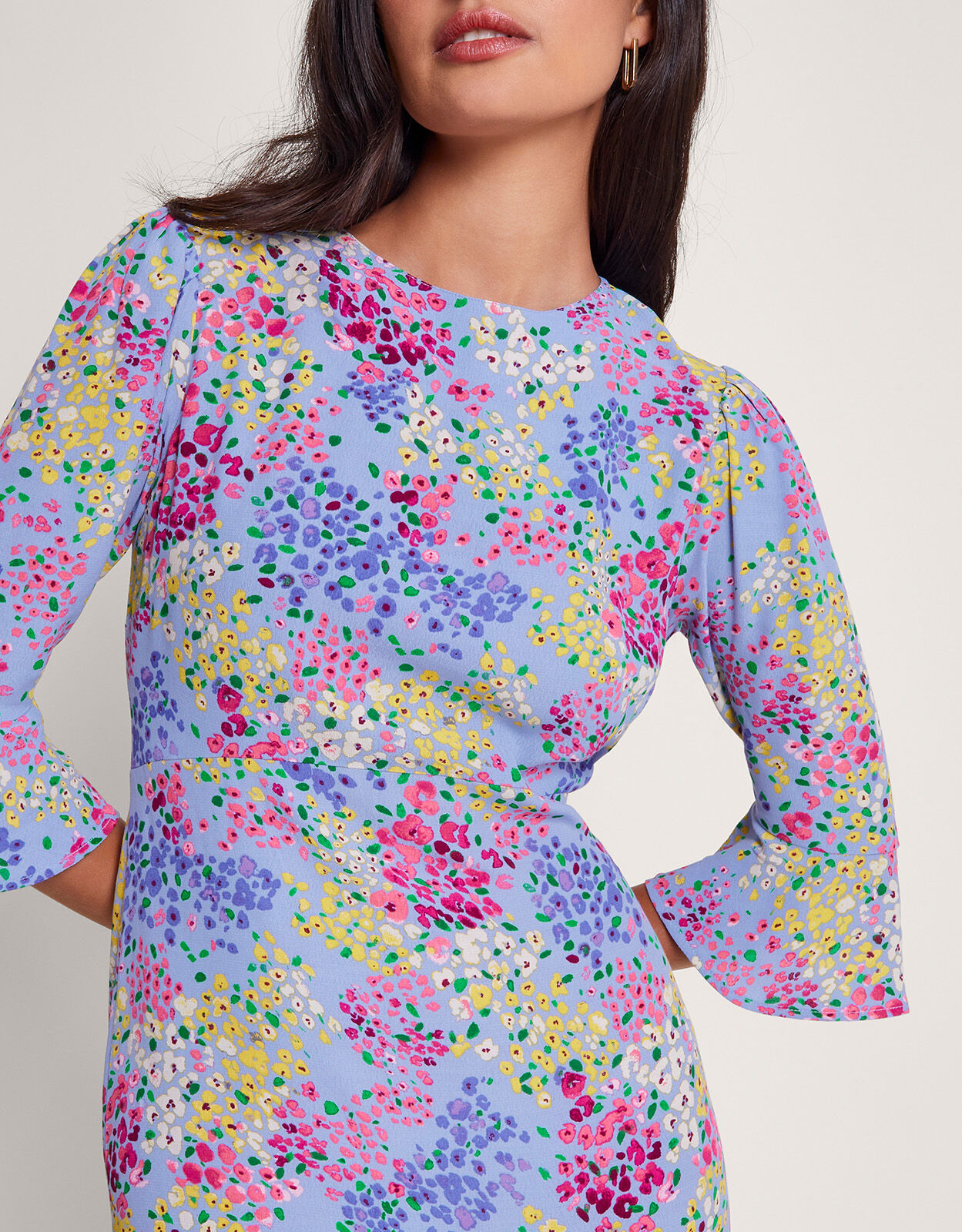 Monsoon olive deals oriental tea dress