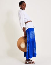 Meena Embroidered Dress, Blue (COBALT), large