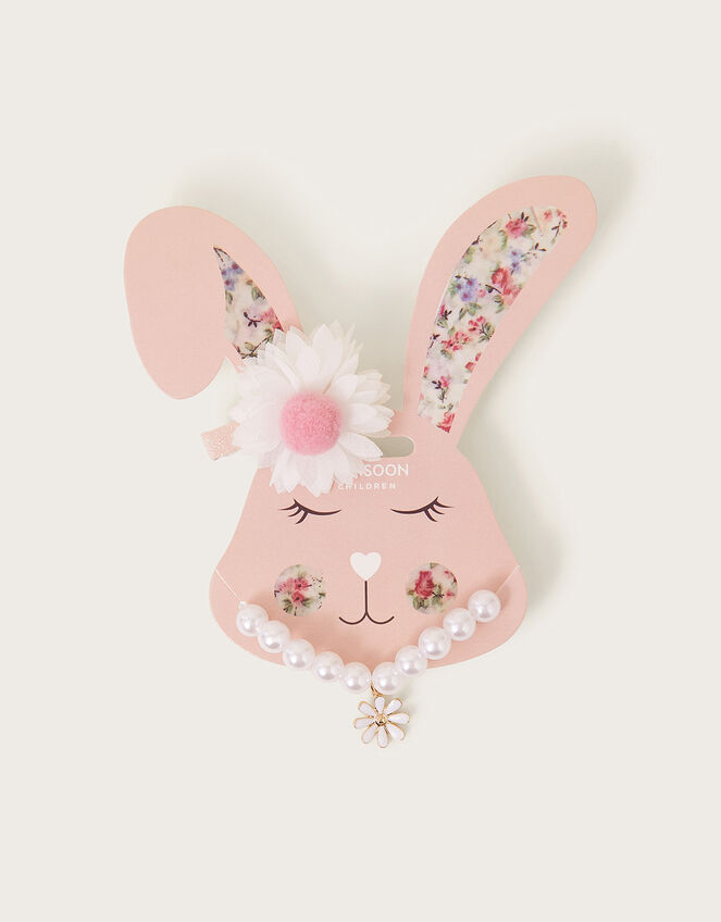 Easter Bunny Hair and Jewellery Set, , large