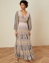 Odette Tiered Dress , Nude (NUDE), large