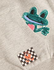 Marl Frog Sweatshirt, Gray (GREY), large
