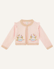 Baby Mice Applique Cardigan, Pink (PINK), large