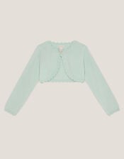 Maeve Bow Button Cardigan, Green (SAGE), large