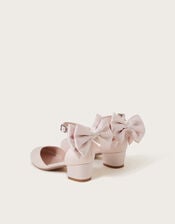 Sara Satin Bow Two-Part Heels, Pink (PINK), large