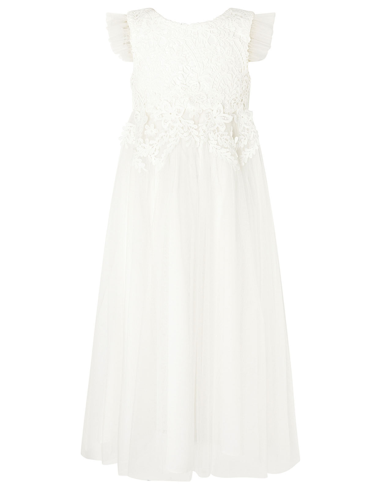 Crochet Maxi Dress Ivory