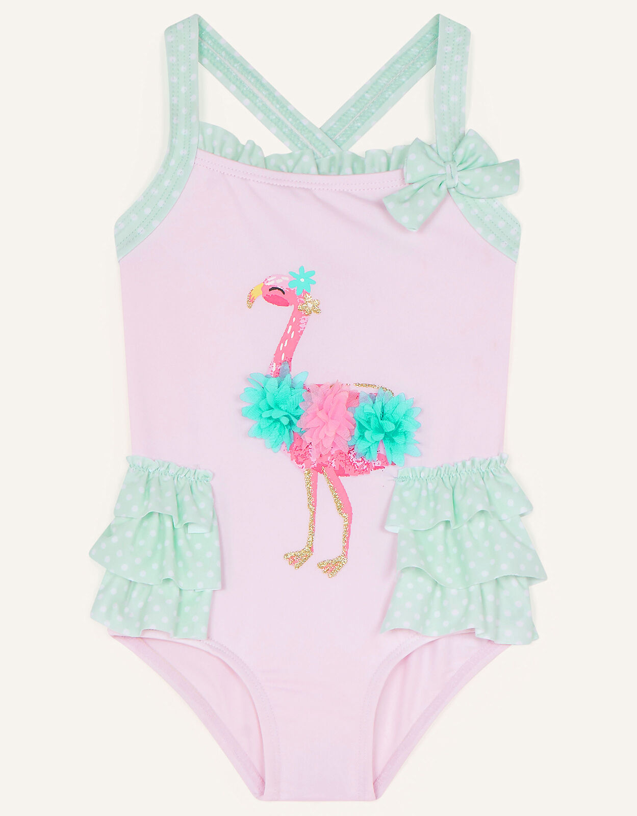 Girls flamingo shop bathing suit