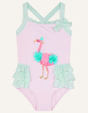 Baby 3D Flamingo Swimsuit, Pink (PINK), large