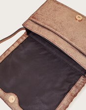 Leather Woven Cross-Body Bag, , large