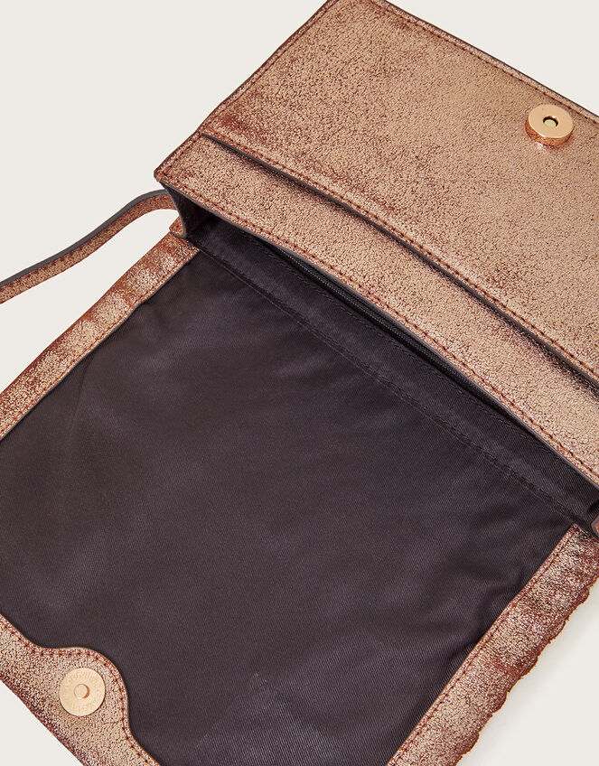 Leather Woven Cross-Body Bag, , large