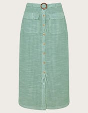 Athena Stripe Skirt, Green (GREEN), large
