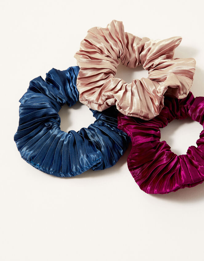 School Pleated Scrunchie Set, , large