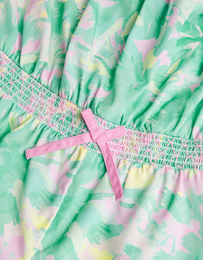 Splash Palm Playsuit, Green (GREEN), large