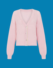 Mirla Beane Lace Organic Cotton Cardigan, Pink (PINK), large