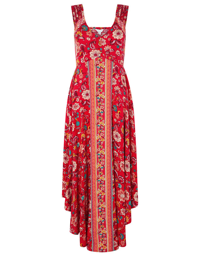 Lauren Printed Dress in LENZING™ ECOVERO™, Red (RED), large