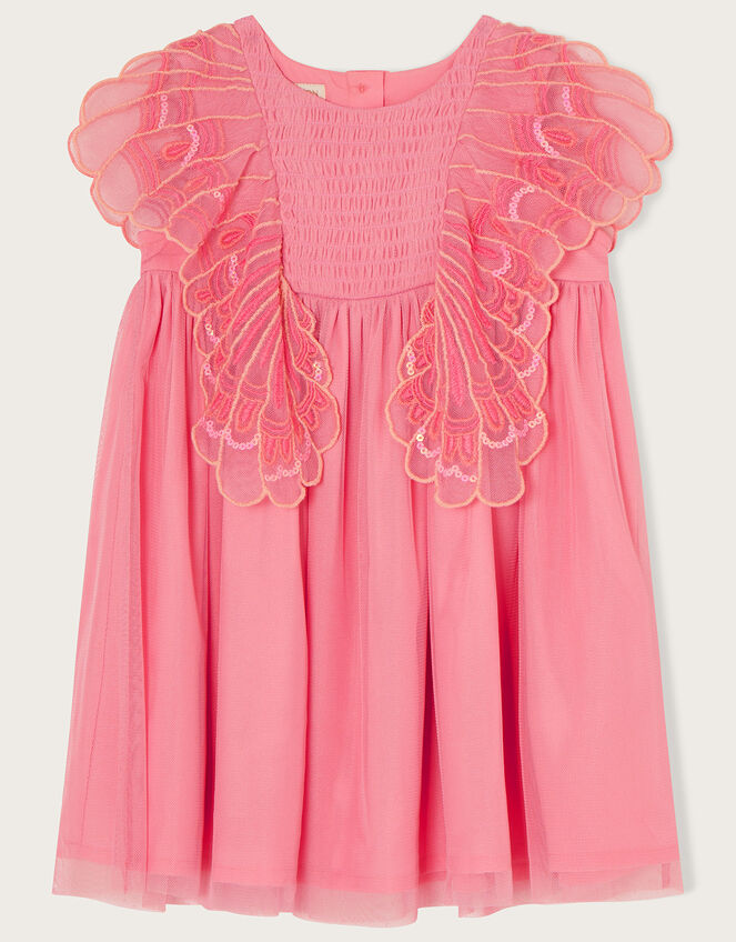 Baby Butterfly Sleeve Dress, Pink (PINK), large