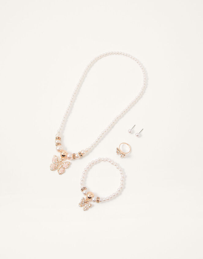 Venita Butterfly Rose Jewellery Set, , large