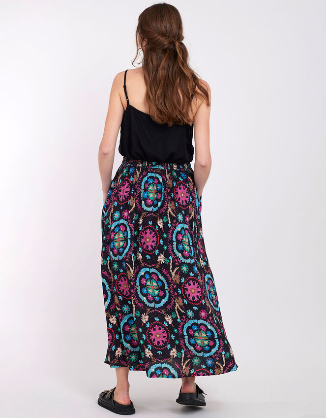 East Preeti Print Skirt, Black (BLACK), large