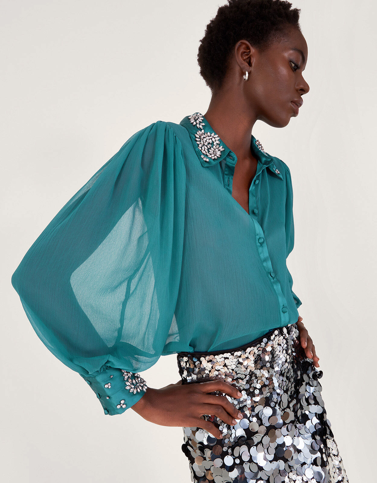 Teal blouse hotsell