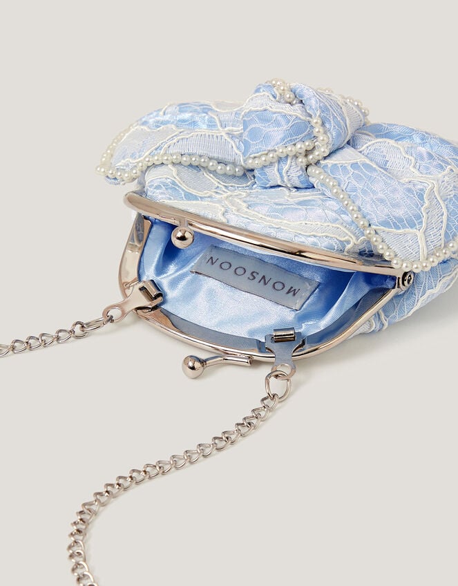 Lace Bow Bridesmaid Bag, , large