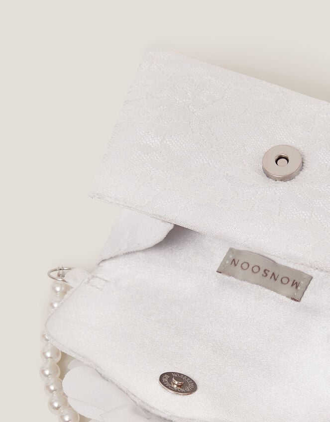 Mini Flower Lace Bridesmaid Bag, , large