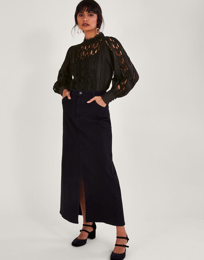 Lola Butterfly Blouse, Black (BLACK), large