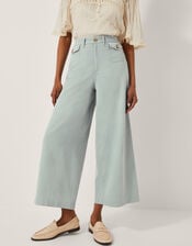 Ciara Cropped Wide Leg Jeans, Blue (PALE BLUE), large