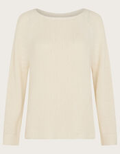 Rae Rib Jumper, Ivory (IVORY), large