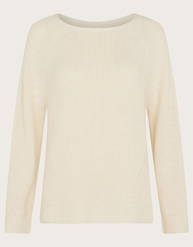 Rae Rib Jumper, Ivory (IVORY), large