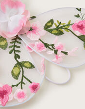 Floral Embroidered Butterfly Wings, , large