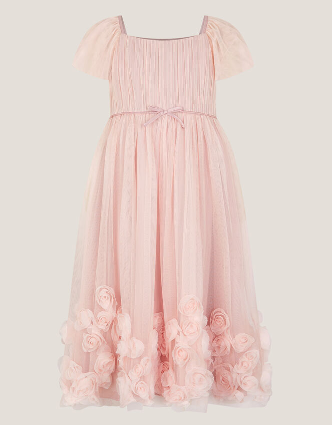 Evangaline Rose Appliqu&eacute; Tulle Dress, Pink (PINK), large