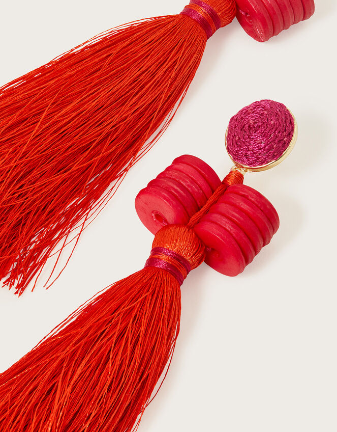 Statement Tassel Earrings, , large