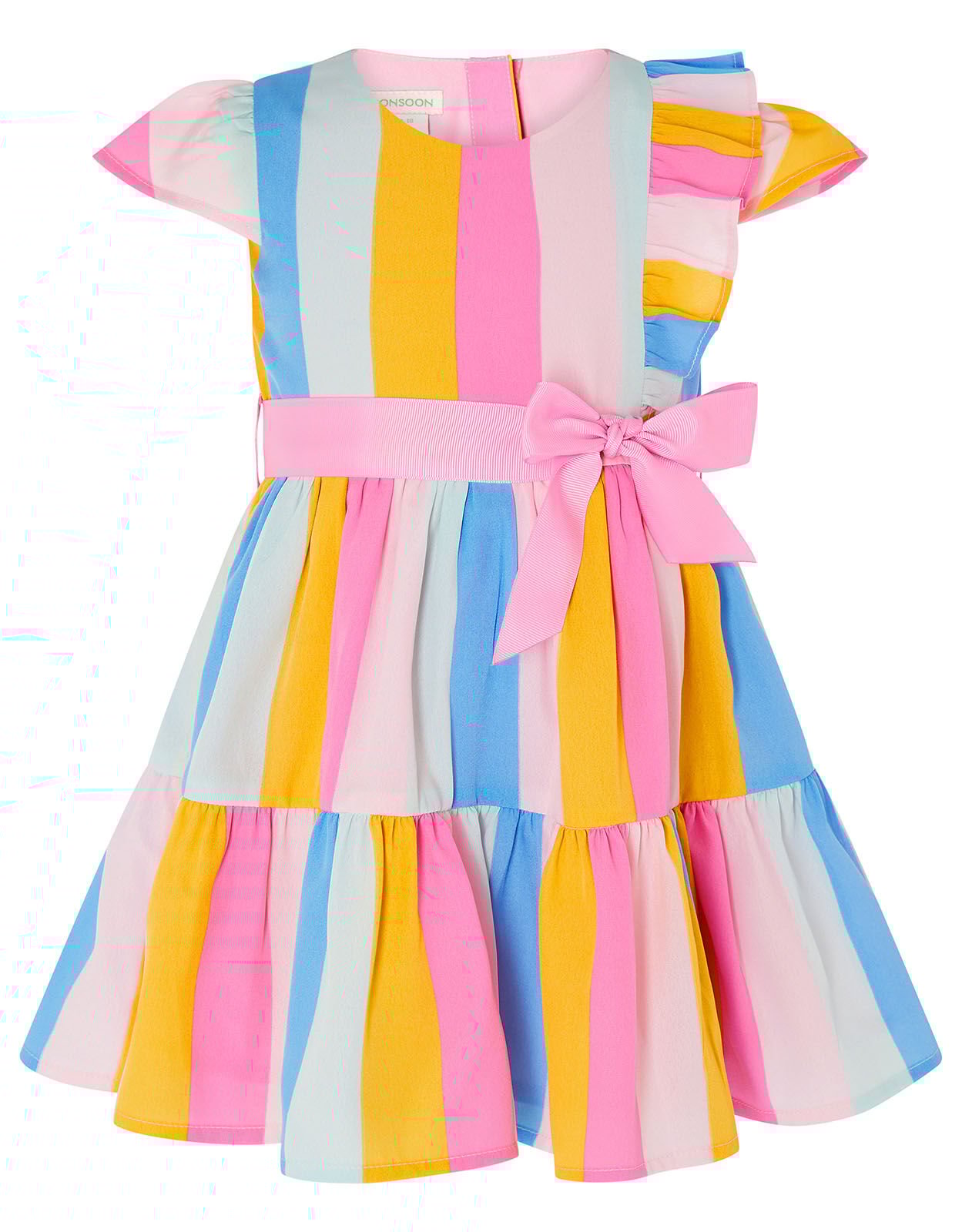 monsoon ribbon stripe dress Cinosural International School