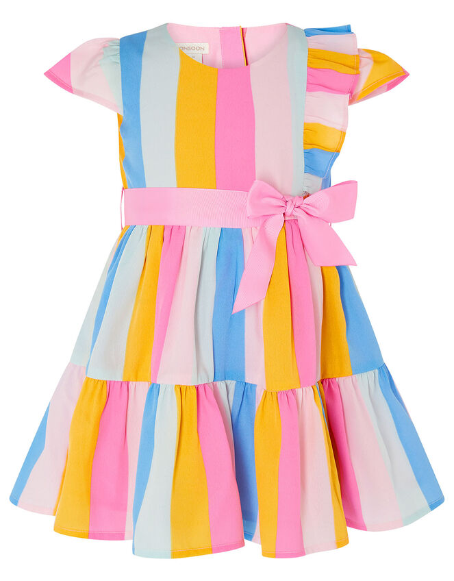 Baby Candy Stripe Dress, Pink (PALE PINK), large