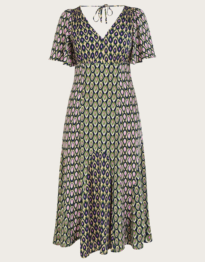 Nieve Midi Dress, Green (GREEN), large