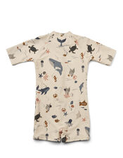 Liewood Max Sea Creature Jumpsuit, Camel (BEIGE), large