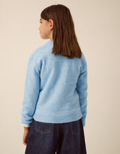 Sequin Ice Skates Jumper, Blue (BLUE), large