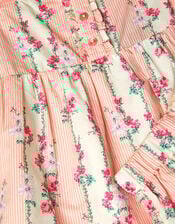 Floral Stripe Short Pyjamas Set, Cream (CREAM), large