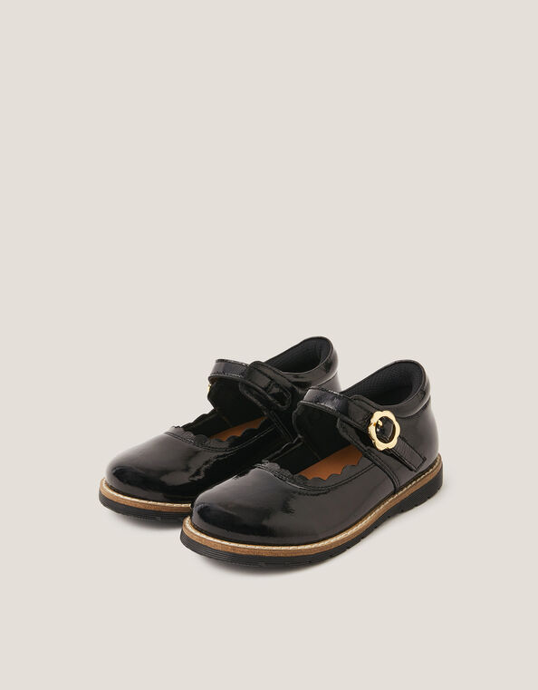 Toddler Leather Mary Janes, Black (BLACK), large