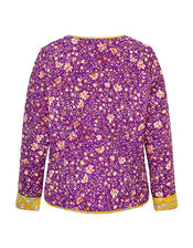 East Lana Print Quilted Jacket, Purple (PURPLE), large